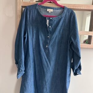 LOFT Light Blue Denim Shirt